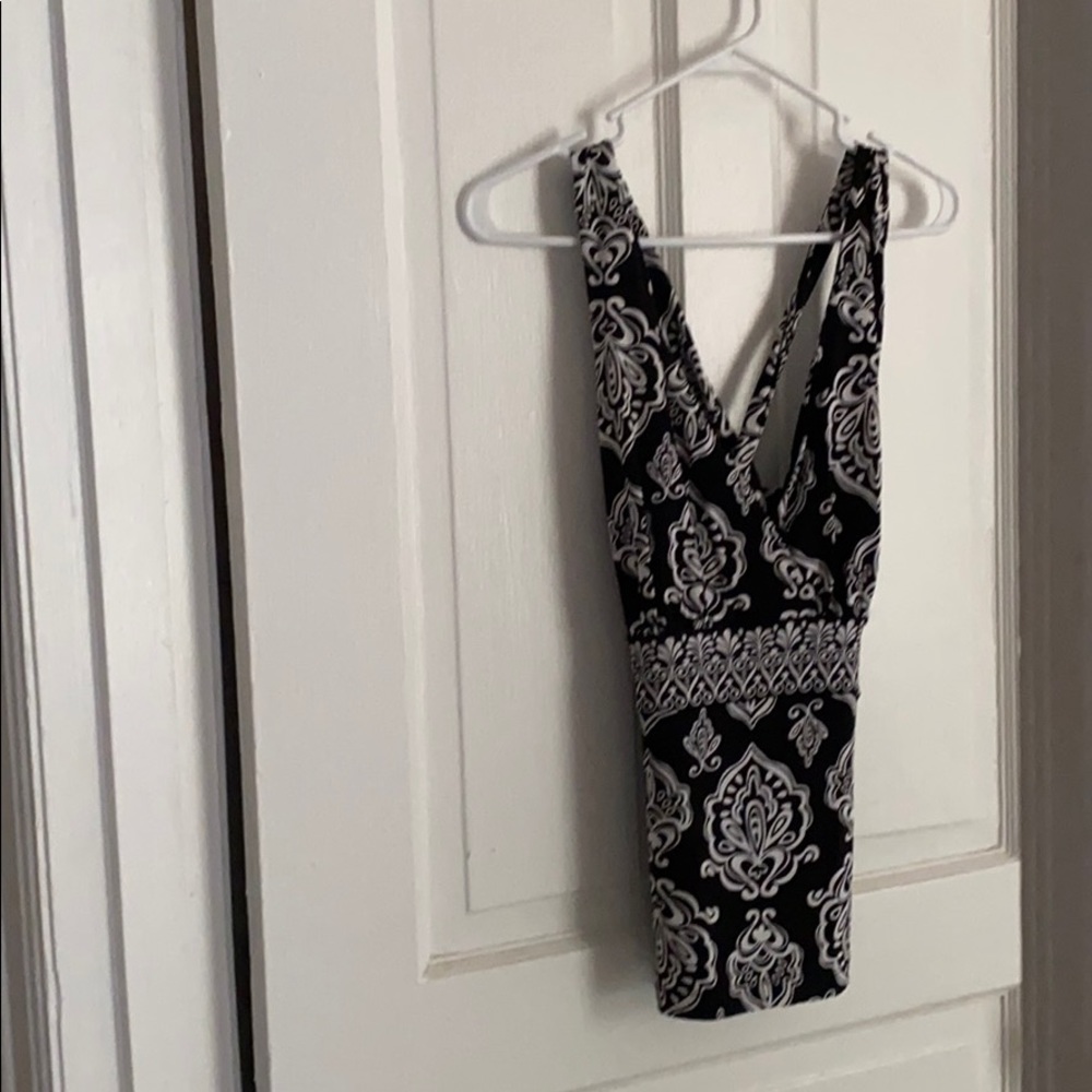 Black and white, White House Black Market top.
